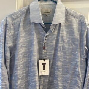 Light Blue camouflage Men's Shirt